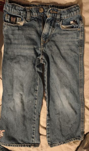 Jean fille Hello Kitty bleu
